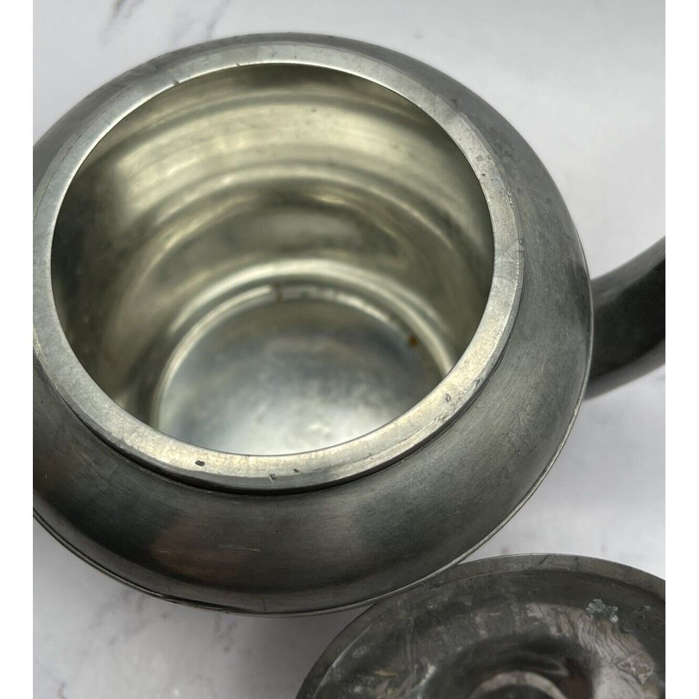 Vila Rica Made in Brazil Small Pewter Teapot 4.5 Inches Tall - Picture 5 of 10